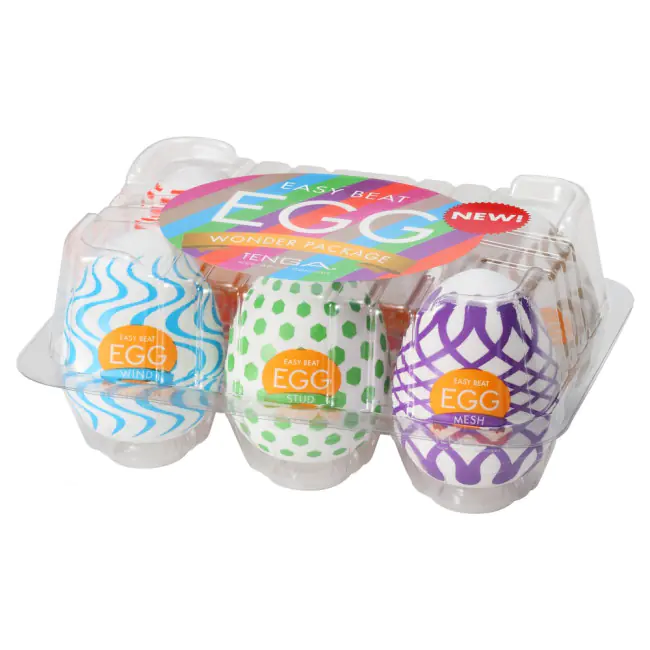 ⁨TENGA 6 Styles Easy Beat Egg Wonder Package zestaw 6 jednorazowych masturbatorów w kształcie jajka⁩ w sklepie Wasserman.eu