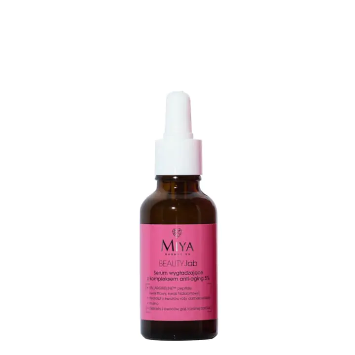 ⁨Miya Cosmetics BEAUTY Lab serum wygładzające z kompleksem anti-aging 5% 30ml⁩ w sklepie Wasserman.eu