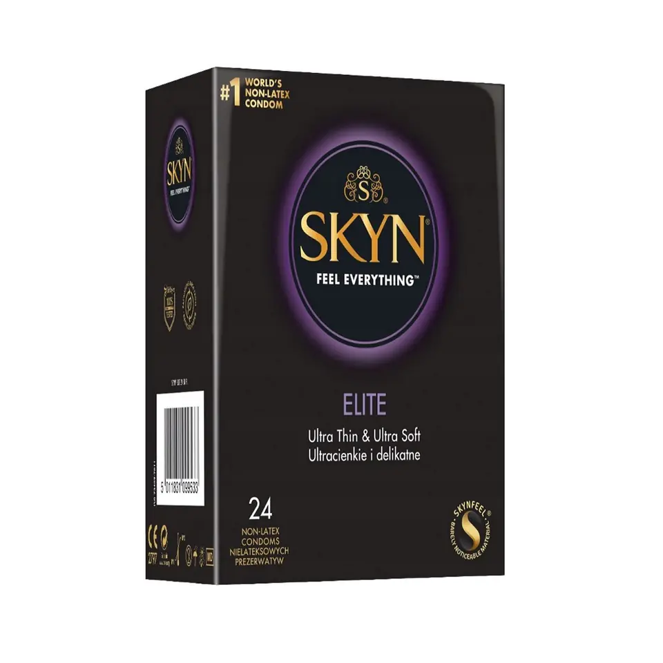 ⁨Unimil Skyn Elite nielateksowe prezerwatywy 24szt⁩ w sklepie Wasserman.eu