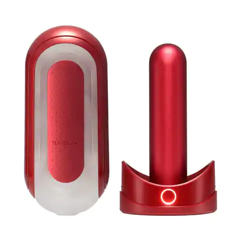 ⁨TENGA Flip Zero and Flip Warmer masturbator wielokrotnego użytku z podgrzewaczem Red⁩ w sklepie Wasserman.eu