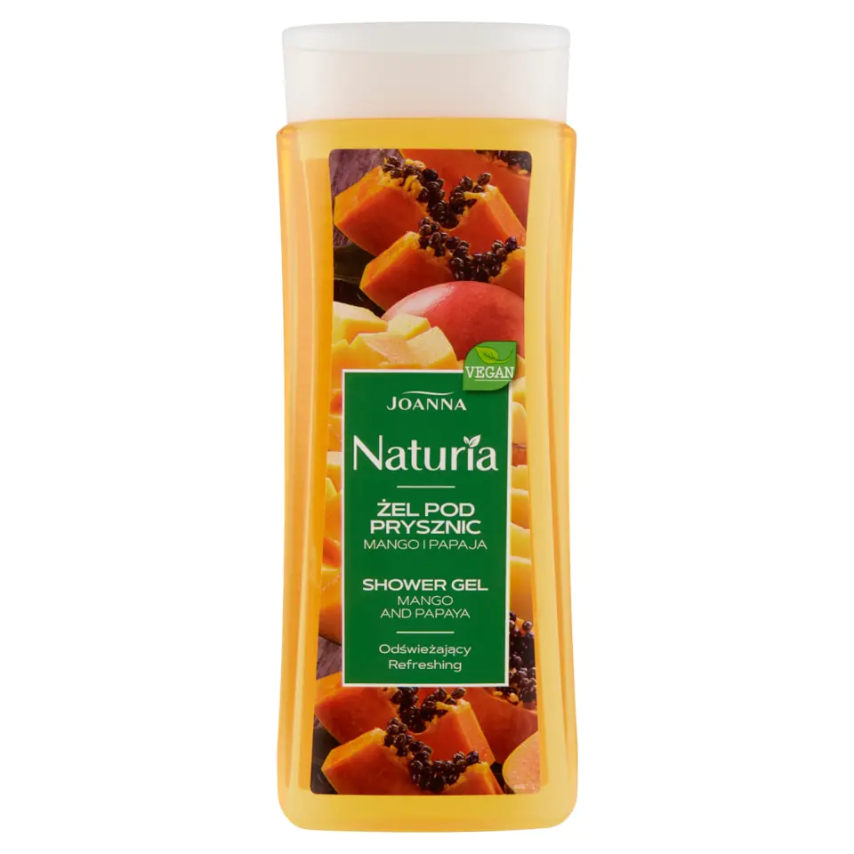 ⁨Joanna Naturia refreshing shower gel Mango and Papaya 300ml⁩ at Wasserman.eu