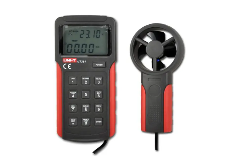 ⁨MIE0123 Meter, anemometer with temperature measuring function UT361⁩ at Wasserman.eu