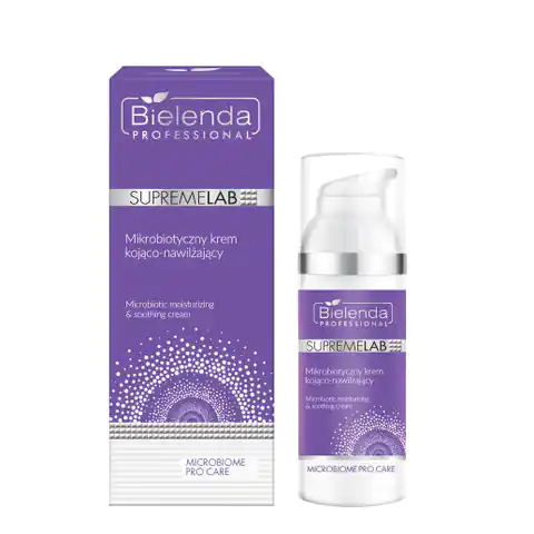 ⁨Bielenda Professional SupremeLab Microbiome Pro Care microbiotic soothing and moisturizing cream 50ml⁩ at Wasserman.eu