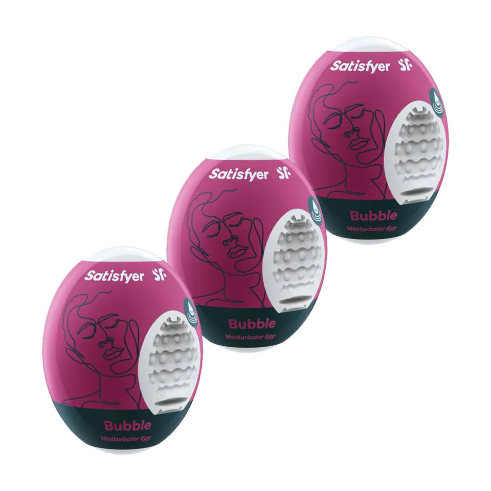 ⁨Satisfyer Masturbator Eggs Bubble Masturbation Egg Set⁩ at Wasserman.eu