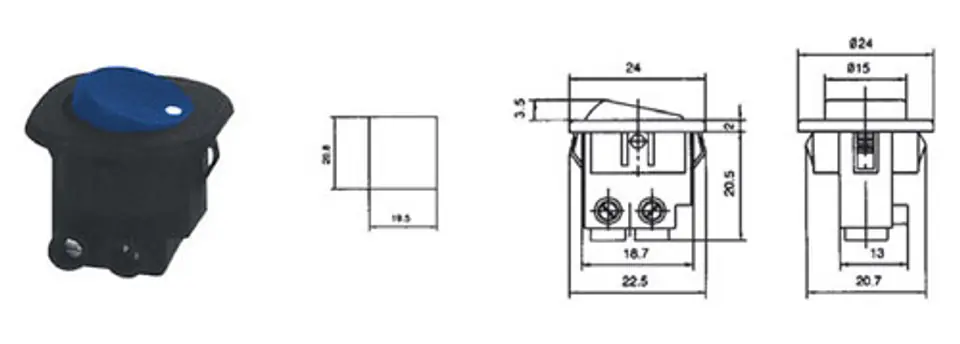 ⁨Connector trans. RS-101-7C blue⁩ at Wasserman.eu