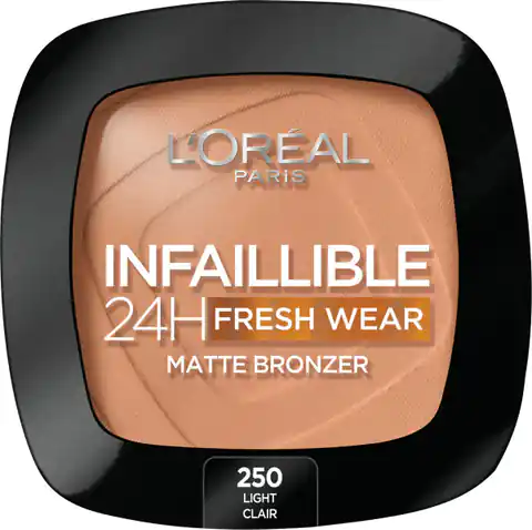 ⁨L'Oreal Paris Infaillible 24H Fresh Wear Soft Matte Matte Bronzer Matte Face Bronzer 250 Light 9g⁩ at Wasserman.eu