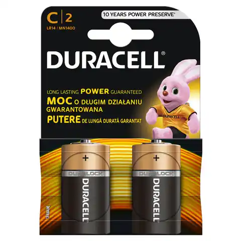 ⁨Duracell 2 LR14 C Einwegbatterie Alkali⁩ im Wasserman.eu