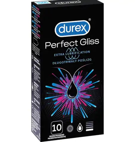 ⁨Durex Perfect Gliss 10 szt.⁩ w sklepie Wasserman.eu