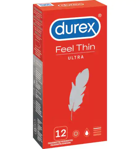 ⁨Durex Feel Thin Ultra 12 szt.⁩ w sklepie Wasserman.eu