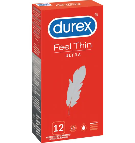 ⁨Durex Feel Thin Ultra 12 szt.⁩ w sklepie Wasserman.eu