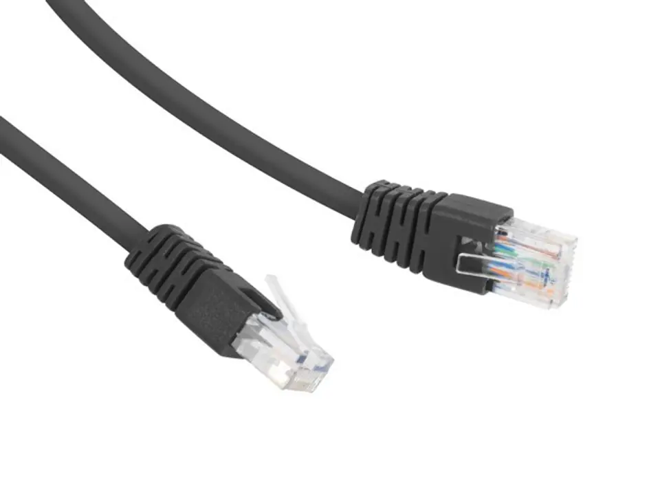 ⁨Patch cord Cat.6 UTP 5m black⁩ at Wasserman.eu