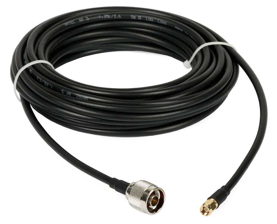 ⁨Antenna cable, N plug, SMA plug 10 meters⁩ at Wasserman.eu