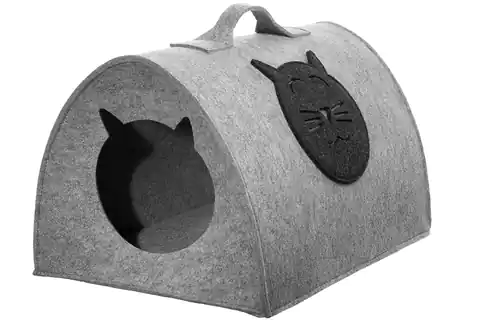 ⁨Domek filcowy dla kota rozmiar S 40x30x25cm⁩ w sklepie Wasserman.eu