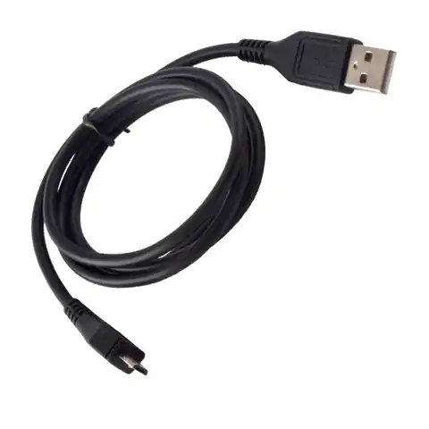 ⁨Kabel USB - microUSB czarny/black⁩ w sklepie Wasserman.eu