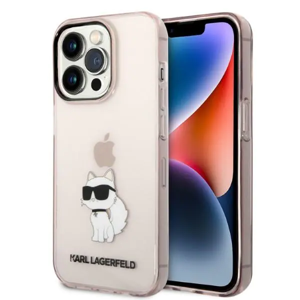 ⁨Karl Lagerfeld KLHCP14LHNCHTCP iPhone 14 Pro 6,1" pink/pink hardcase Ikonik Choupette⁩ at Wasserman.eu