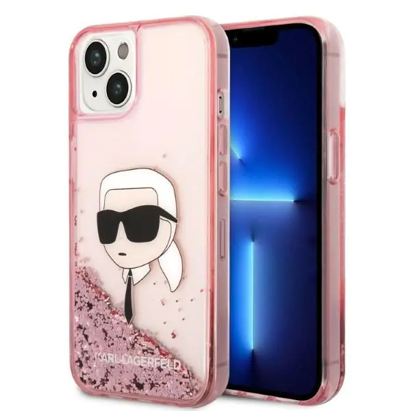 ⁨Karl Lagerfeld KLHCP14MLNKHCP iPhone 14 Plus 6,7" różowy/pink hardcase Glitter Karl Head⁩ w sklepie Wasserman.eu