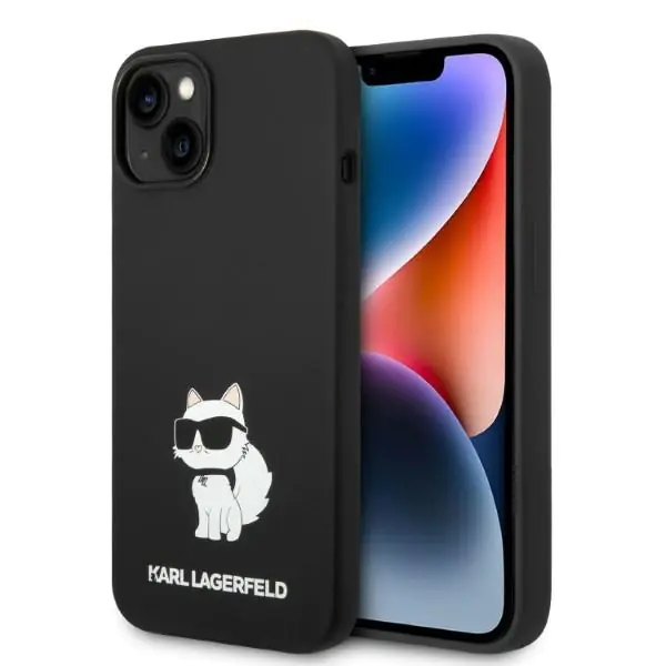 ⁨Karl Lagerfeld KLHCP14MSNCHBCK iPhone 14 Plus 6,7" hardcase black/black Silicone Choupette⁩ at Wasserman.eu