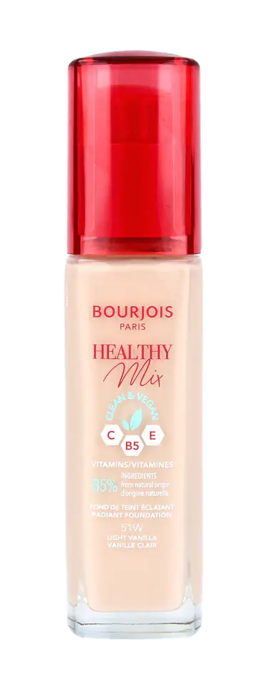 ⁨Bourjois Healthy Mix Clean&Vegan - nr 51W Light Vanilla 30ml⁩ at Wasserman.eu