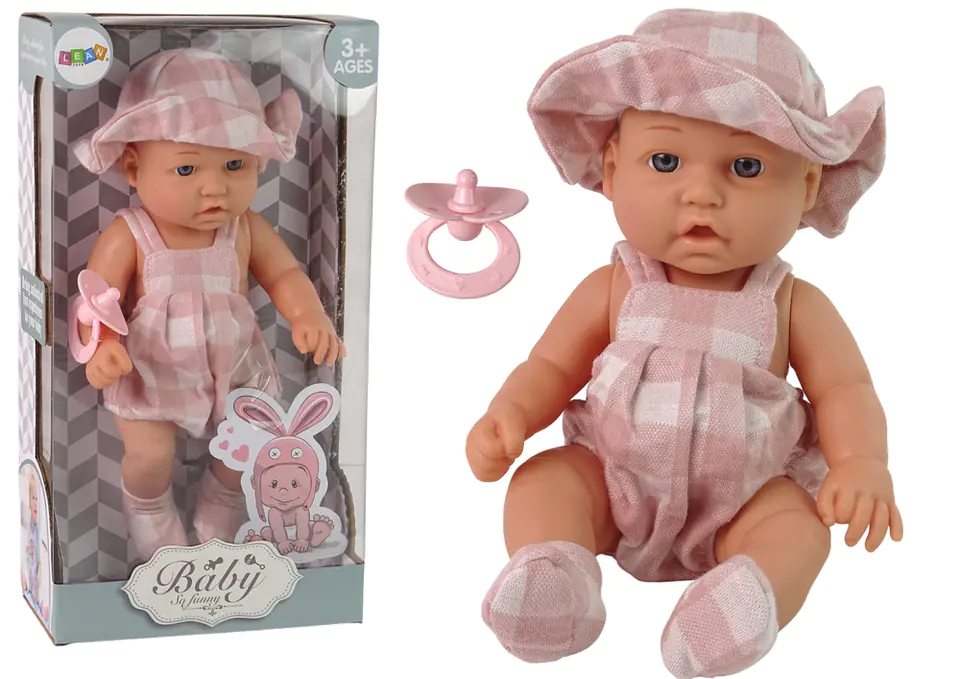 ⁨Doll Cute Baby with Soother Pink 30 cm⁩ at Wasserman.eu