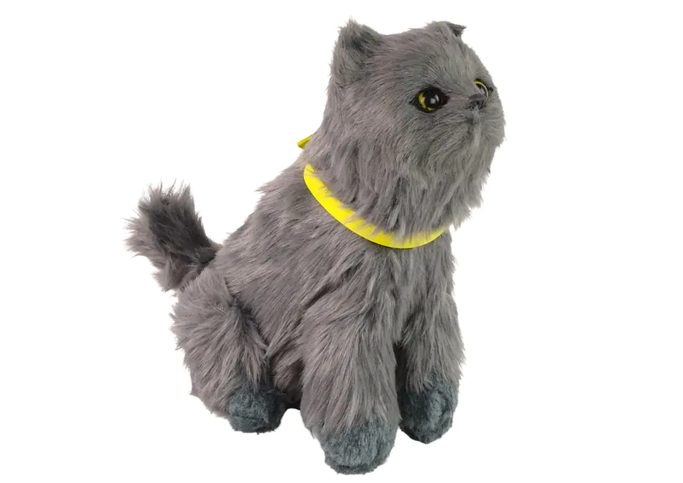 ⁨Interactive Cat Plush Kitten Meows Moves Head and Tail⁩ at Wasserman.eu