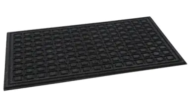 TEXTURES BLOCK DOORMAT 40X60 ONYX/BLACK at Wasserman.eu