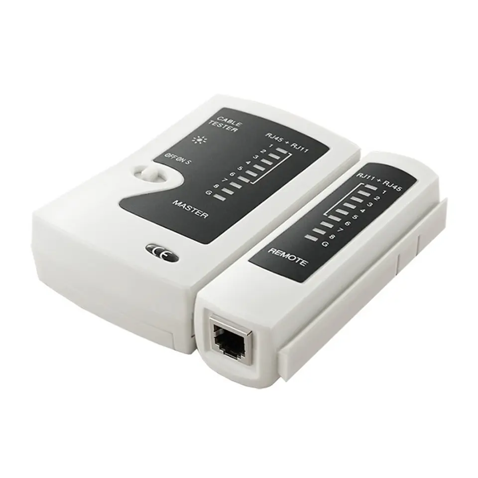 ⁨Tester sieci kablowych | RJ45 | RJ12⁩ w sklepie Wasserman.eu