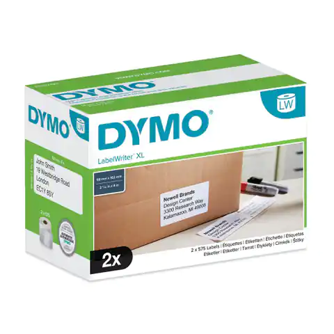 ⁨Zestaw etykiet wysyłkowa dla dużych ilości DYMO S0947420 (1150 szt.; 59 mm ; kolor biały)⁩ w sklepie Wasserman.eu