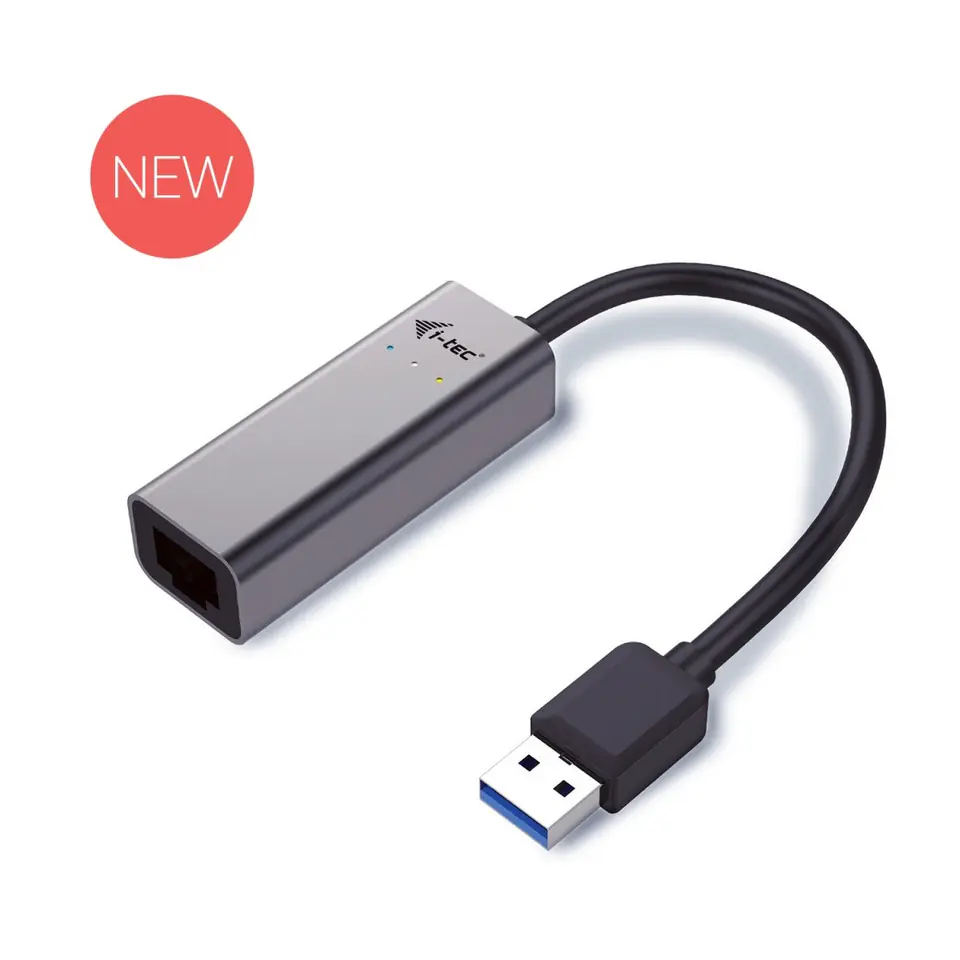 ⁨USB 3.0 adapter Metal Gigabit Ethernet, 1x USB 3.0 do RJ45 10/100/1000 Mbps⁩ w sklepie Wasserman.eu