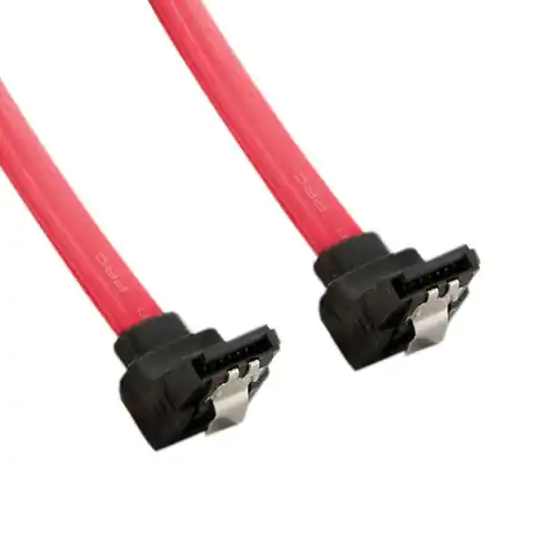 ⁨4World HDD Cable| SATA 3|7pin SATA (F) angled right latch|7pin (F) angled right latch |600mm⁩ at Wasserman.eu