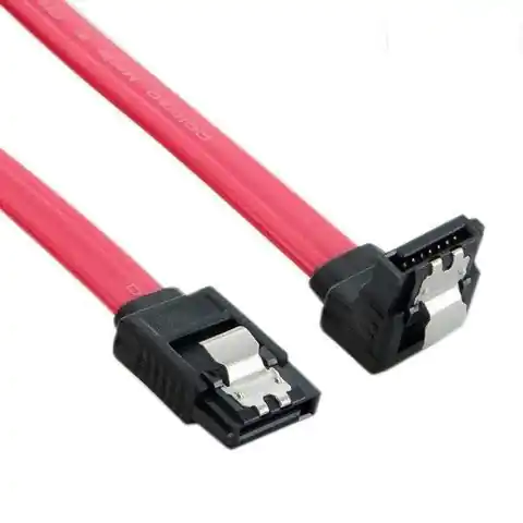 ⁨4World HDD Cable| SATA 3|7pin SATA (F) angled right latch|7pin SATA (F) latch|300mm⁩ at Wasserman.eu