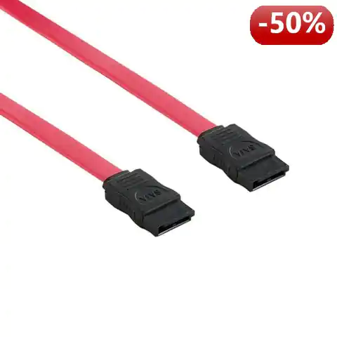 ⁨4World Kabel serial ATA 100cm|czerwony⁩ w sklepie Wasserman.eu