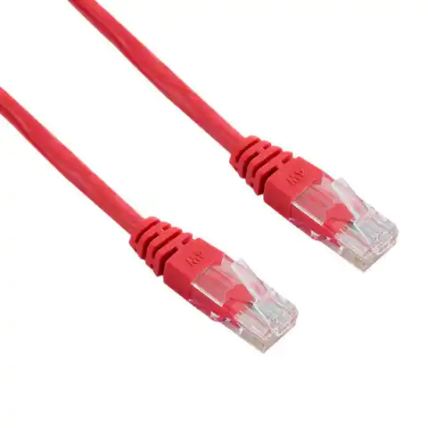 ⁨4World Kabel Sieciowy CAT 5e UTP 3m|czerwony⁩ w sklepie Wasserman.eu