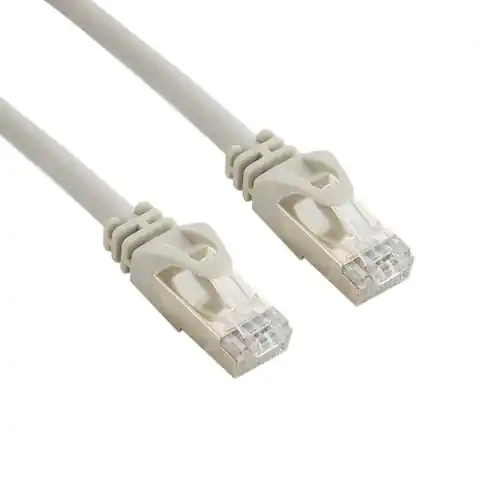 ⁨4World Patch cable RJ45, Cat. 6, FTP cable, 15m|grey⁩ at Wasserman.eu