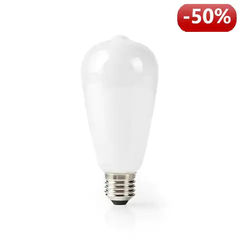 ⁨Nedis Wi-Fi Smart LED Bulb | E27 | ST64 | 5 W | 500 lm | White⁩ at Wasserman.eu