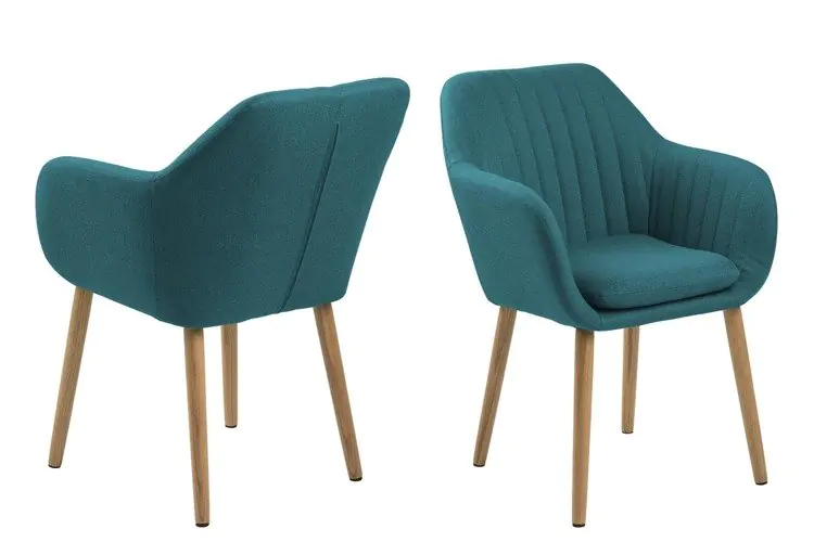 ⁨Dining chair Emilia-19 petrol blue⁩ at Wasserman.eu