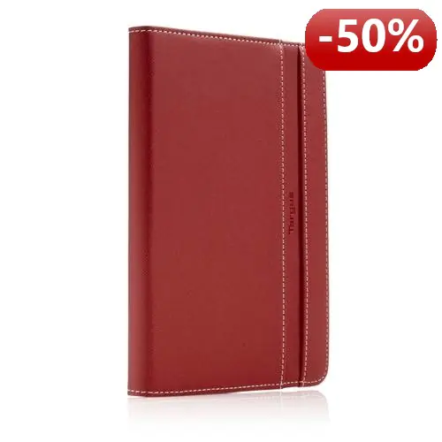 ⁨Targus Etui Ochronne/Podstawka Twill Kickstand dla iPad Mini 7'' czerwone⁩ w sklepie Wasserman.eu