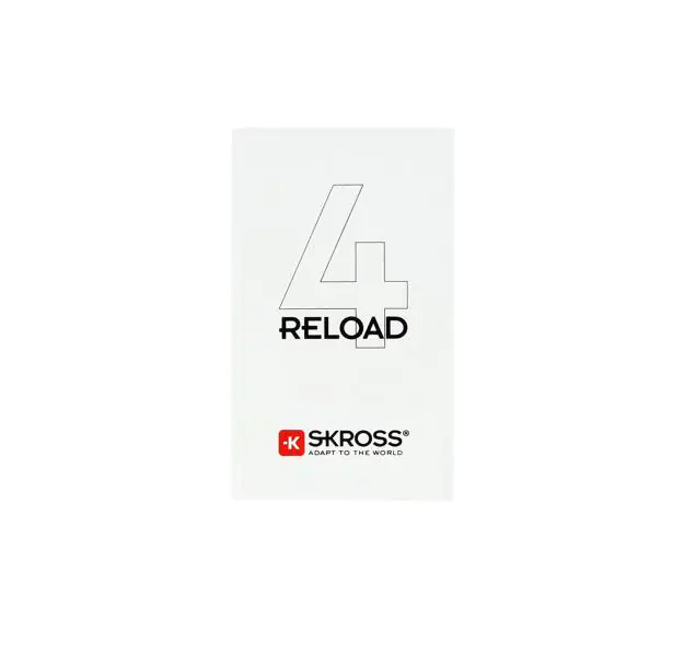 ⁨SKROSS Power bank Reload 4 1.400100E 4000mAh+ Micro USB cable, white⁩ at Wasserman.eu