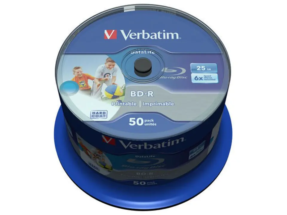 BD-R 6x 25GB 50P CB DataLife Printable 43812 at Wasserman.eu