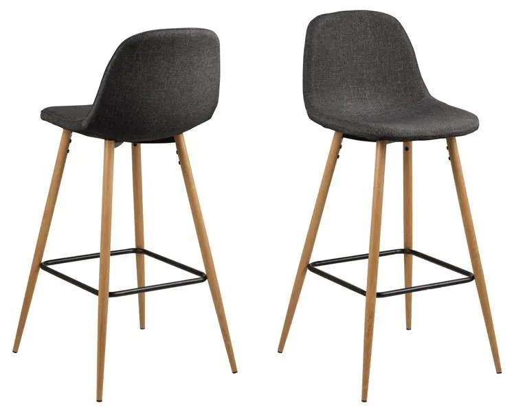 ⁨Wilma bar stool grey⁩ at Wasserman.eu