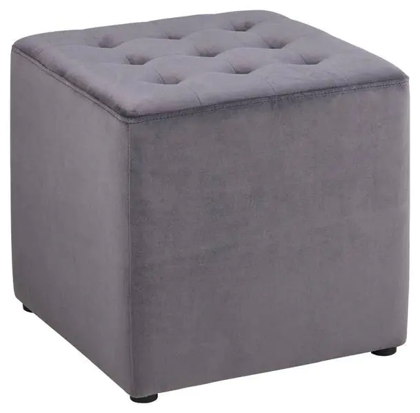 ⁨Pouf Bryan Velvet Dark Grey⁩ at Wasserman.eu