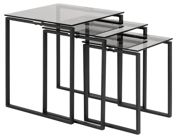 ⁨Katrine Table set Grey⁩ at Wasserman.eu