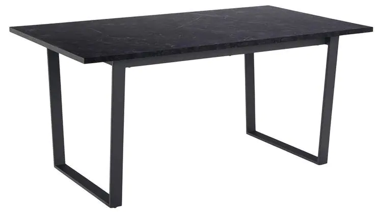 ⁨Amble table 160x90cm black marble⁩ at Wasserman.eu