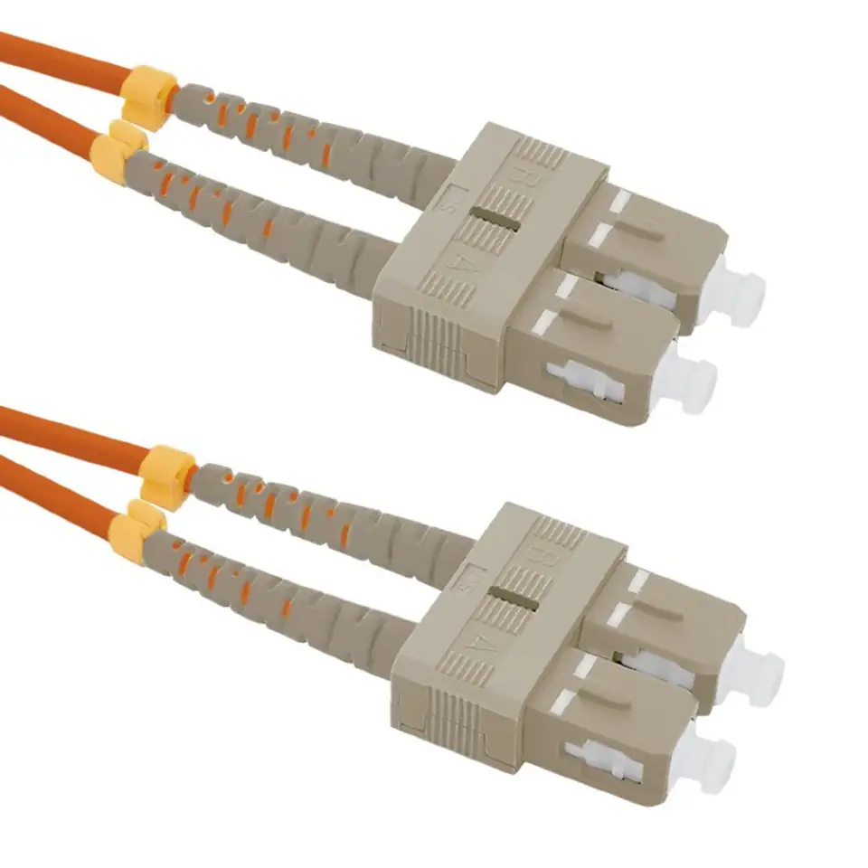 ⁨Patchcord światłowodowy SC/UPC-SC/UPC | MM | 50/125 | OM2 | 2m⁩ w sklepie Wasserman.eu