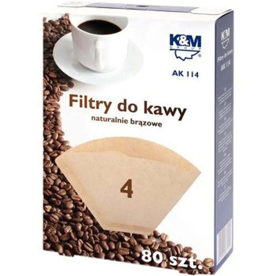 ⁨Filtry do kawy 4 80 szt.             AK114⁩ w sklepie Wasserman.eu