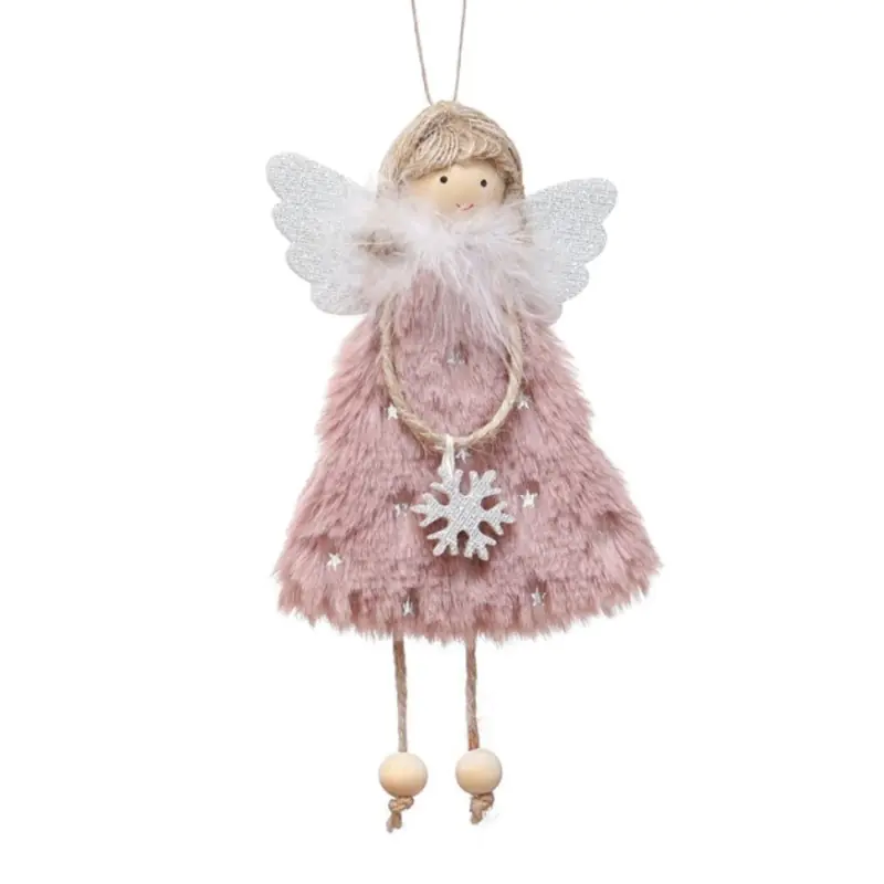 ⁨Christmas tree decoration - Angel pink 16cm 1pc⁩ at Wasserman.eu