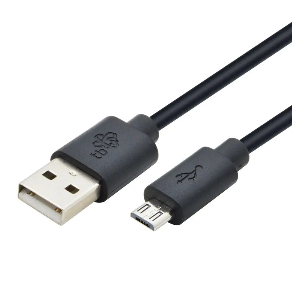 ⁨Kabel USB - Micro USB 3 m. czarny⁩ w sklepie Wasserman.eu