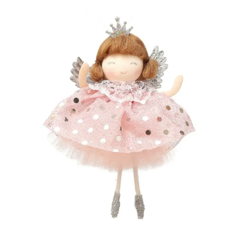 ⁨Christmas tree decoration - Angel pink 13cm 1pc⁩ at Wasserman.eu