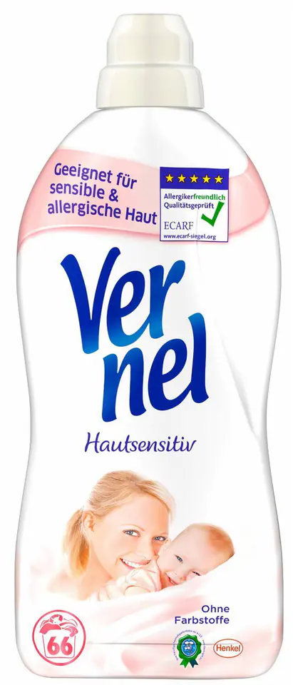 ⁨Vernel Sensitiv Softener 66 washes⁩ at Wasserman.eu