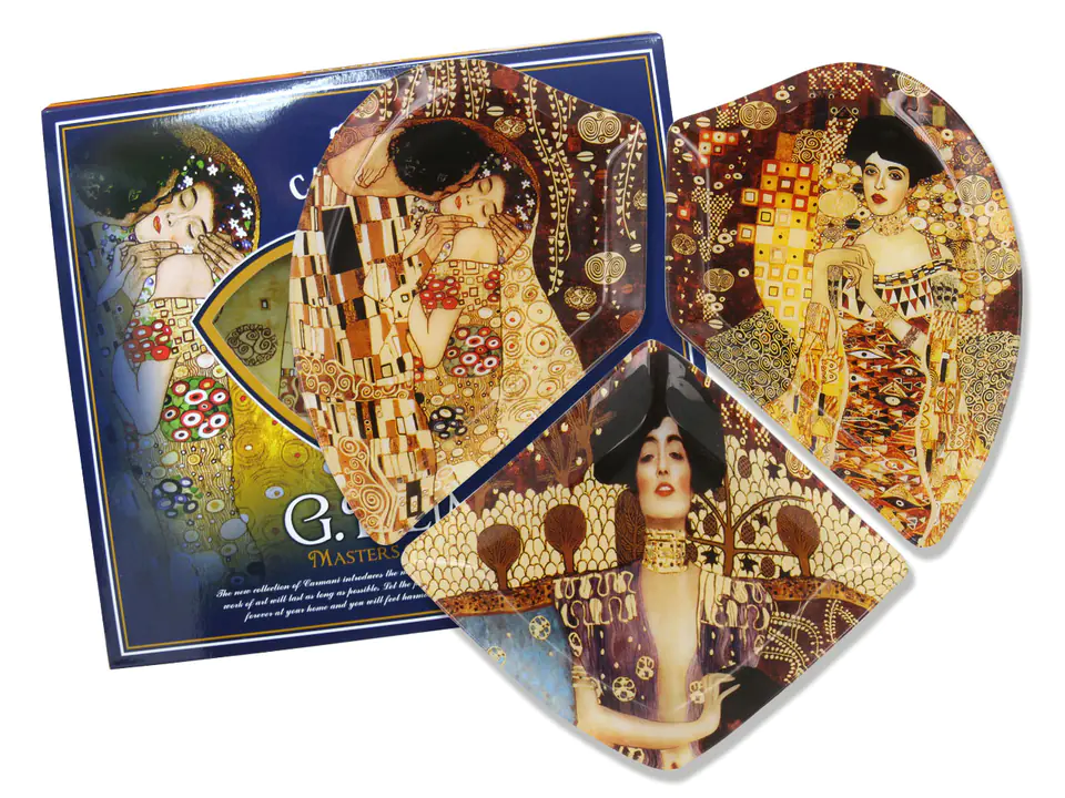 ⁨Decorative plate - G. Klimt, 3 pieces available⁩ at Wasserman.eu