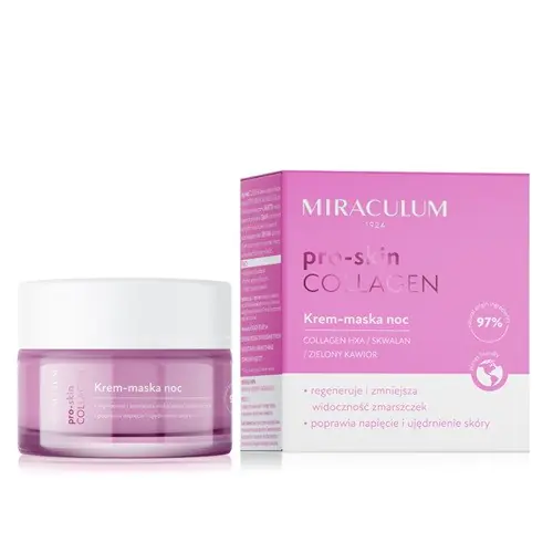 ⁨Miraculum Collagen Pro-Skin Krem-maska do twarzy na noc 50ml⁩ w sklepie Wasserman.eu